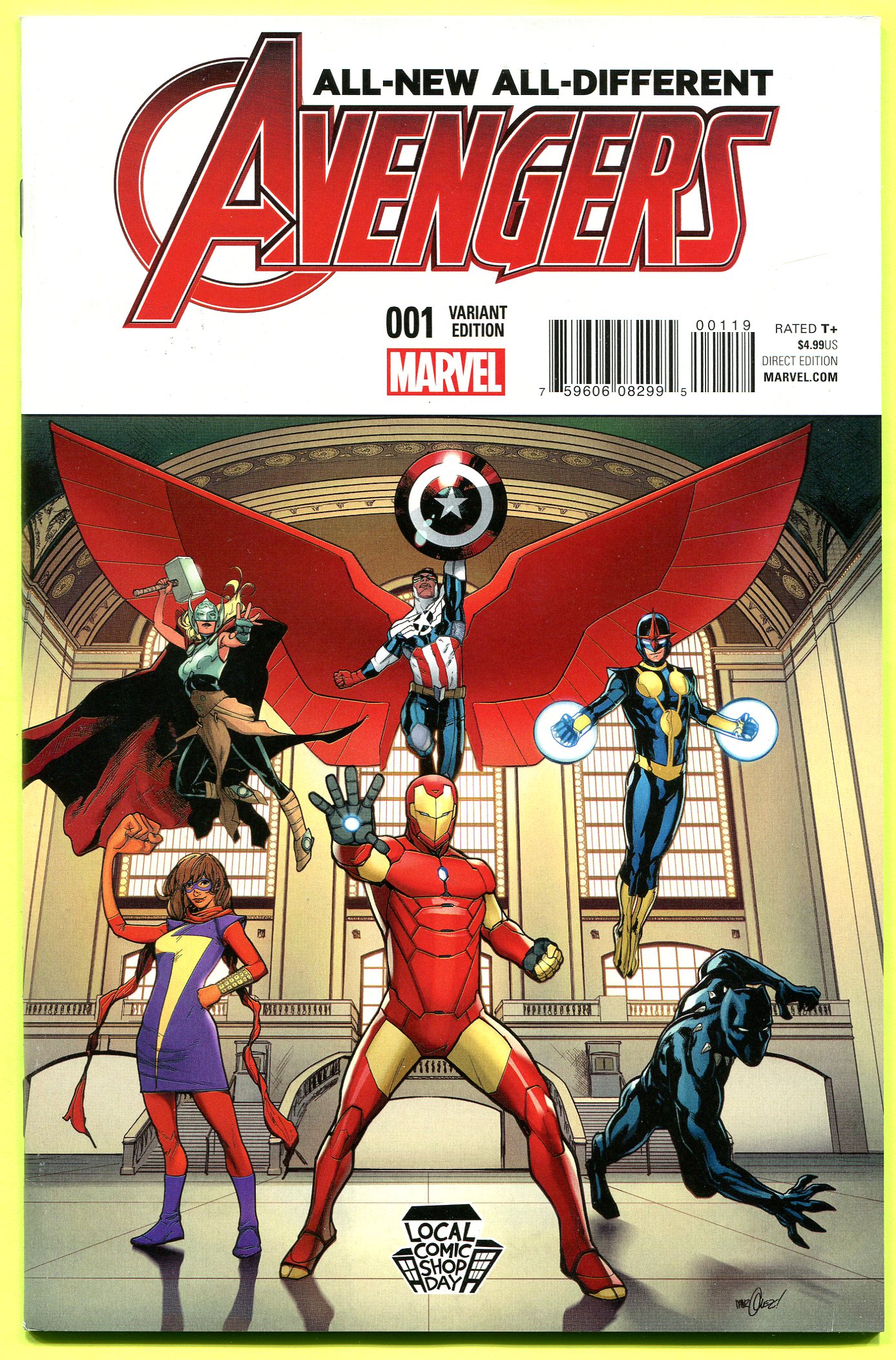 All New All Different Avengers 1 Local Comic Book Day Variant Cover Marvel Lcsd Ebay